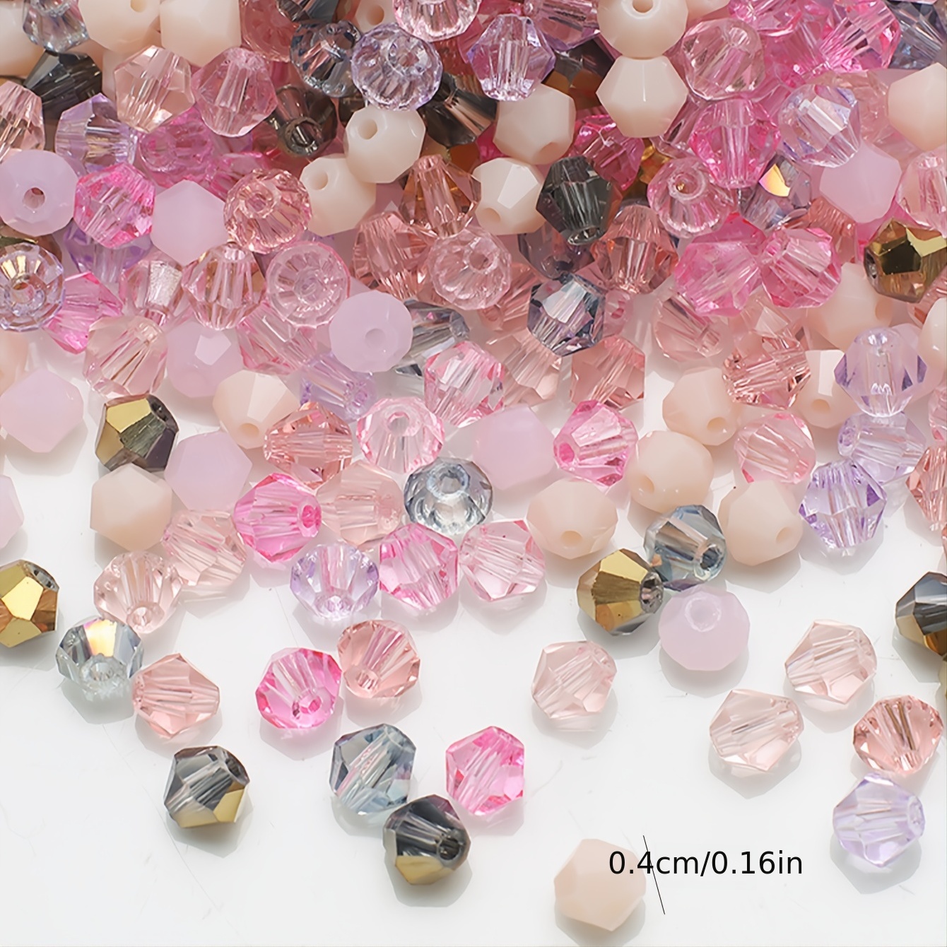 Flat Bead Colors Mixed Crystal Glass Beads Diy Jewelry - Temu