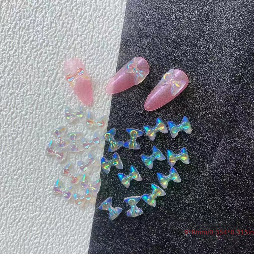 Aurora Bow Nail Charm 3d Bows Nail Charm Colorful Bowknot Nail Charm For  Acrylic Nails Cute Butterfly Nail Resin Nail Rhinestone Glitter Nail  Accessories For Nail Art Crafts - Temu