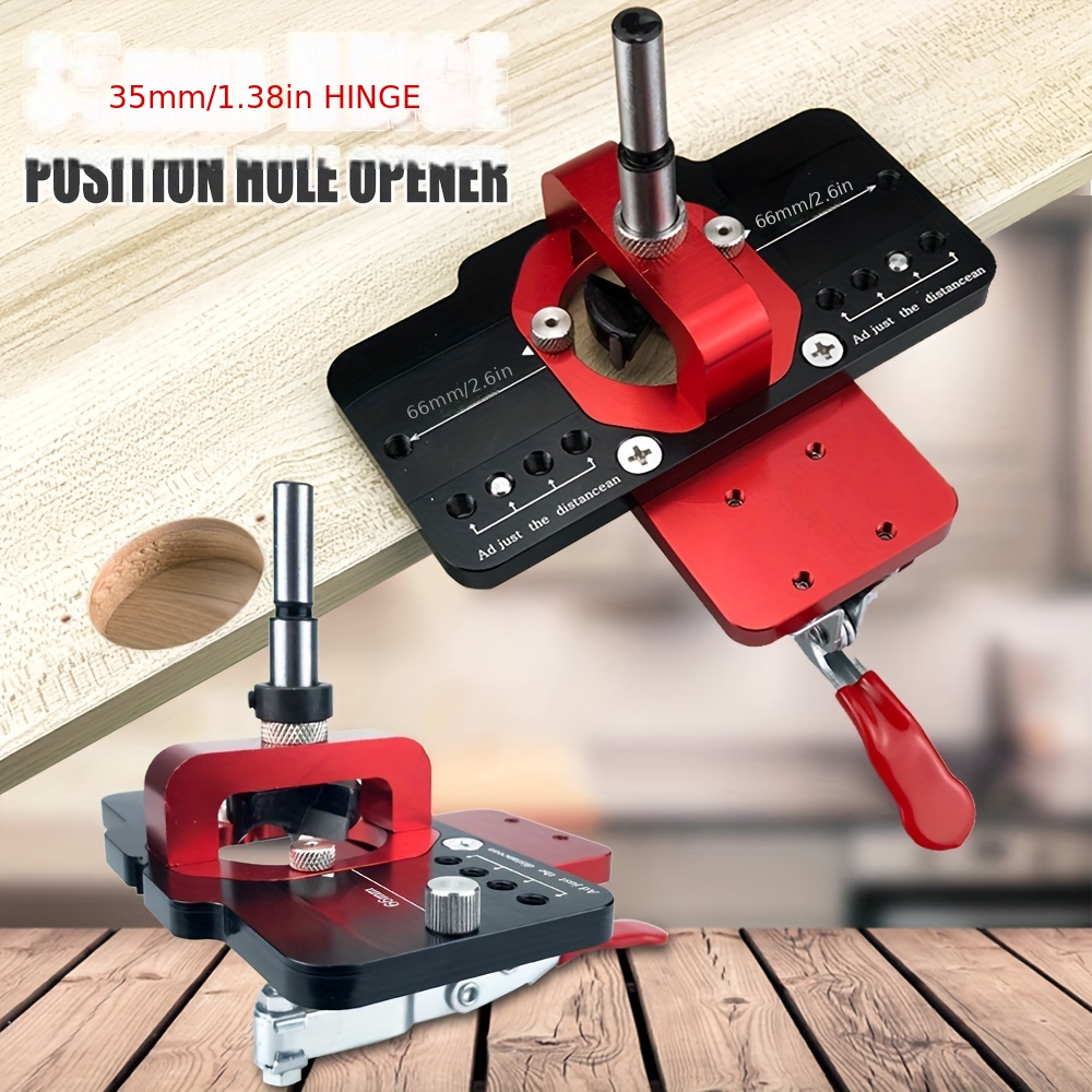 Hinge Hole Opening Aid Adjustable Wardrobe Door Inline Hole Temu