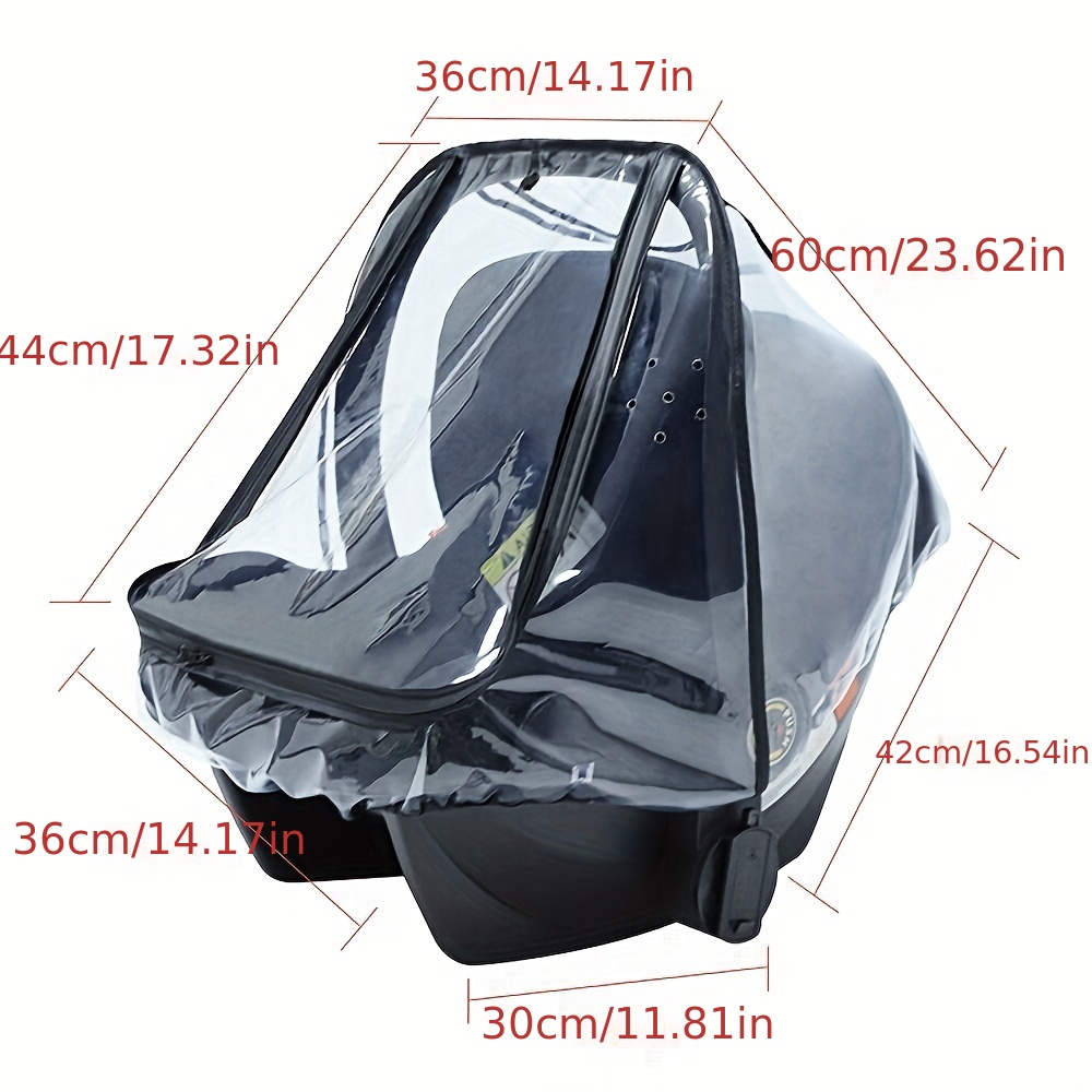 Baby Stroller Rain Cover Umbrella Weather Shield Accessories Universal Size  Protect from Rain Wind Snow Dust Water Proof Ventilate Clear Food Grade