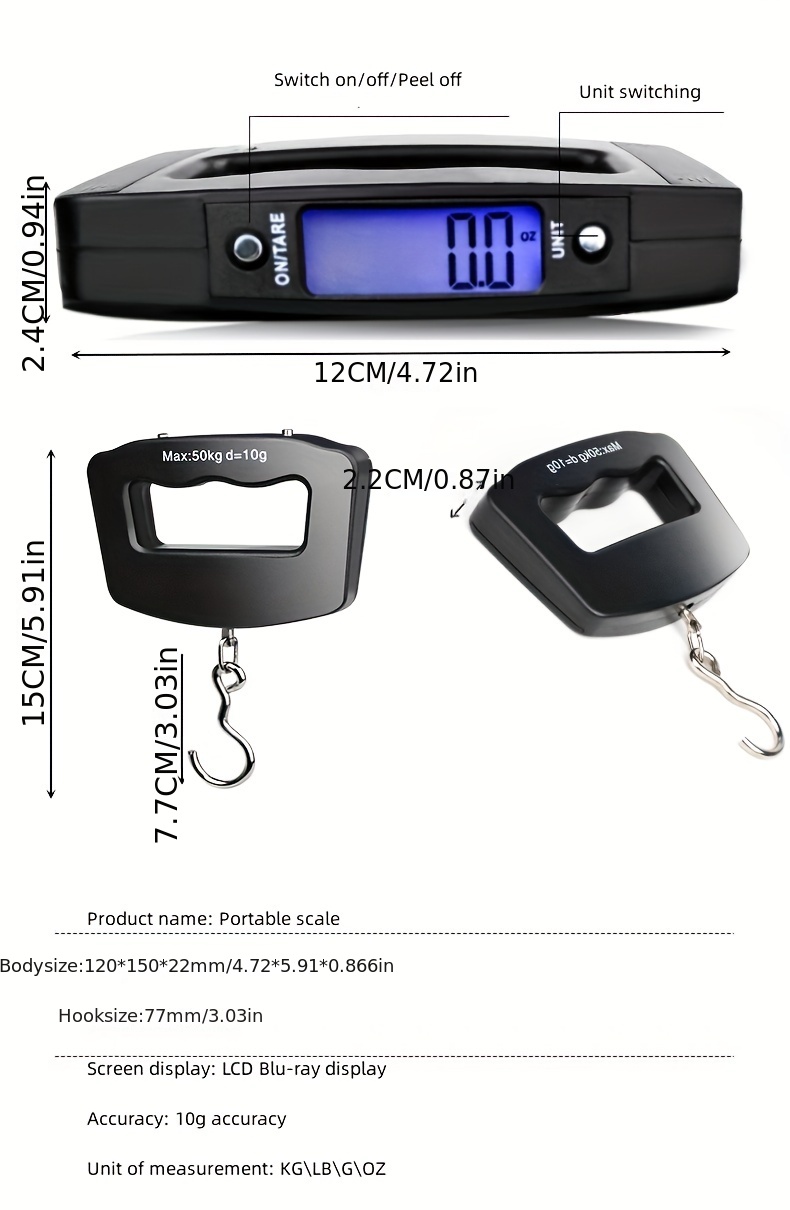  Portable Digital Scale Measuring Tool, 40KG Portable Digital  Handy Scale Electronic Hanging Luggage Scale Weight Measuring Tool Scales  Digital Weight Portable Electronic Scale : Home & Kitchen