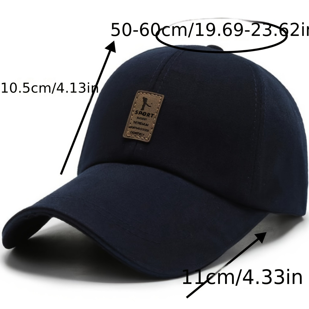 Baseball cap best sale with big brim