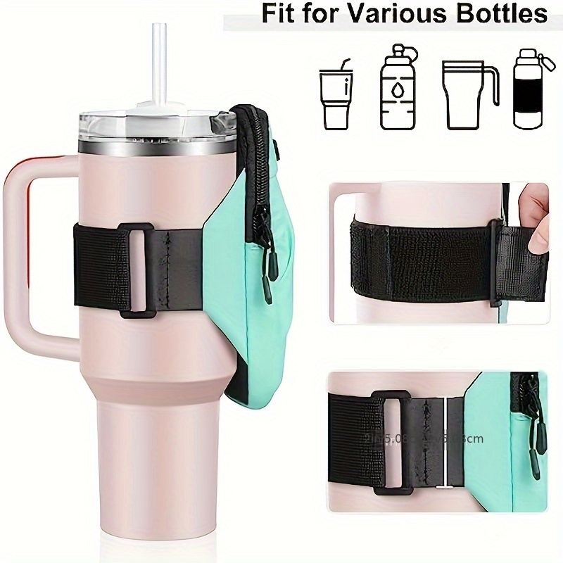 Water Bottle Pouch for Stanley Cup Accessories, Adjustable Belt Bag for  Tumbler, Zipper Pouch Bag Cup