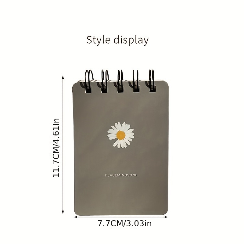 Cute Mini A7 Notebook Portable Notepad Flower Print Notebook ...