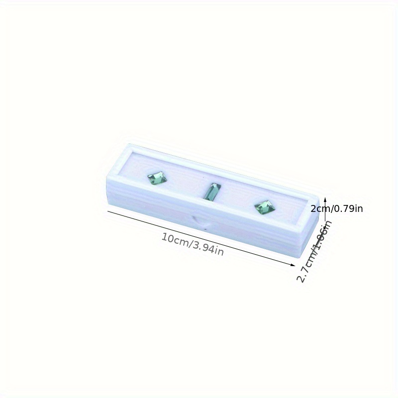 12pcs 2 7x10cm   display plastic box storage container for   stand organizer transparent acrylic cover and white foam suitable for gem jewelry accessories display Product details 1