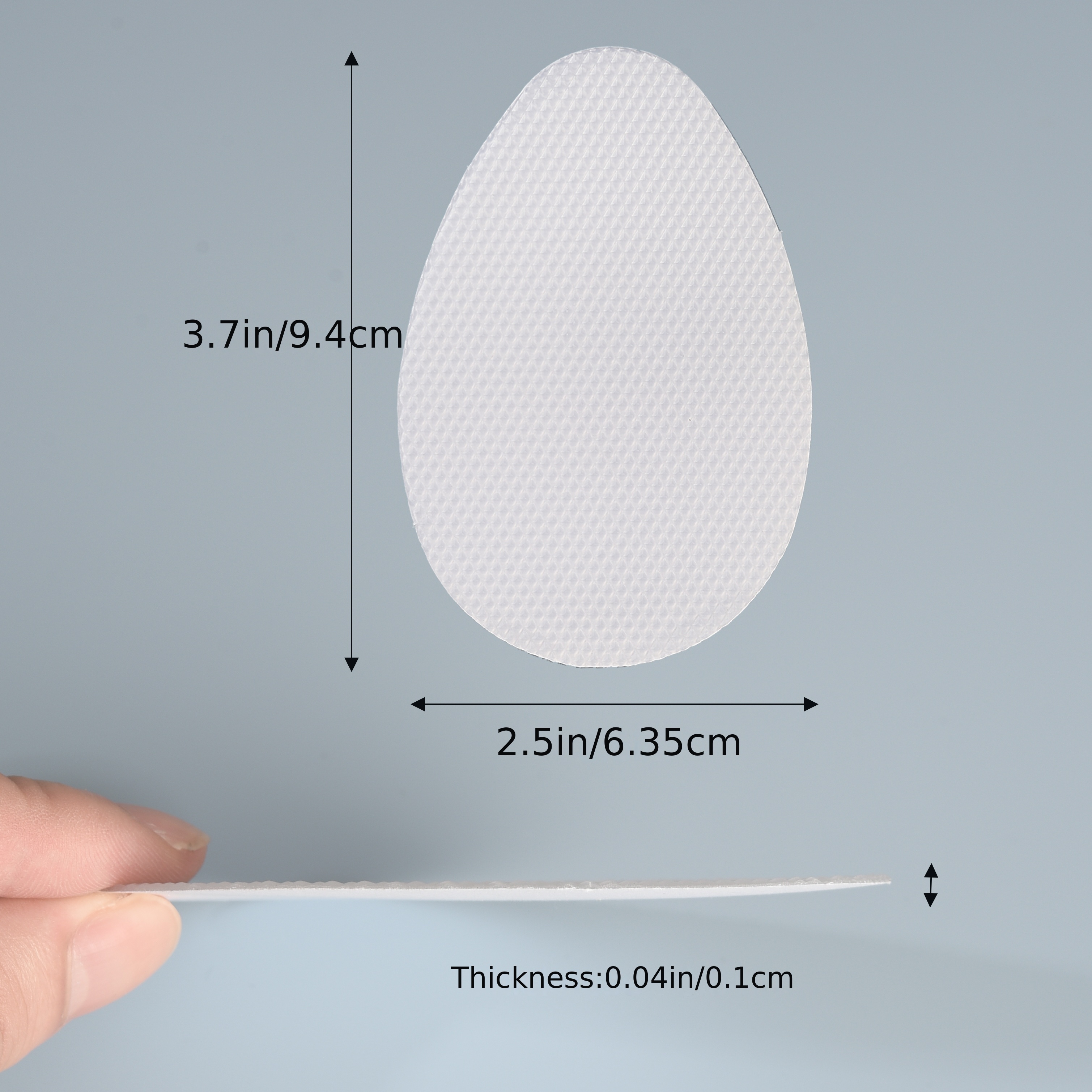 4pcs Rubber Wear-resistant Non-slip Self-Adhesive Stickers For High Heel Outsoles