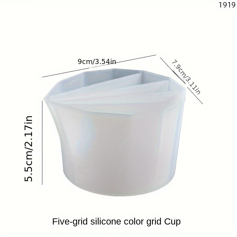 2/3/4/5-grid Silicone Color Mixing Cups, Resin Measuring Cups, Diy Epoxy  Resin, Craft Making Tool, Crystal Glue, Silicone Mixing Cups, Mixing Cups,  Silicone Molds