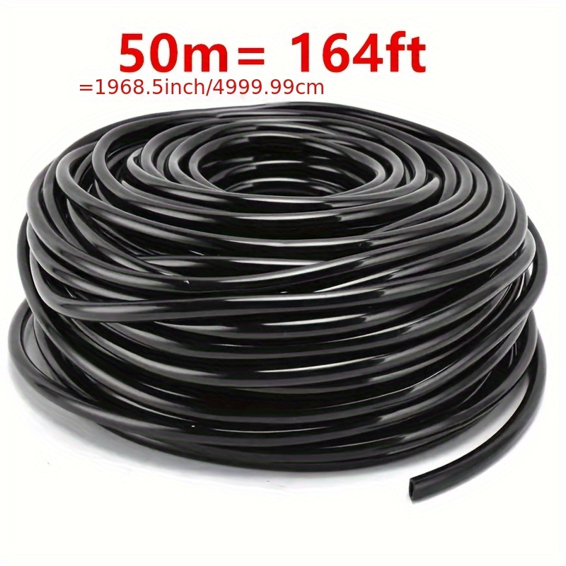 30m/40m/50m Watering Hose 1/4inch Garden Drip Pipe Pvc Hose Irrigation System Watering Systems For Greenhouses Watering Tubing