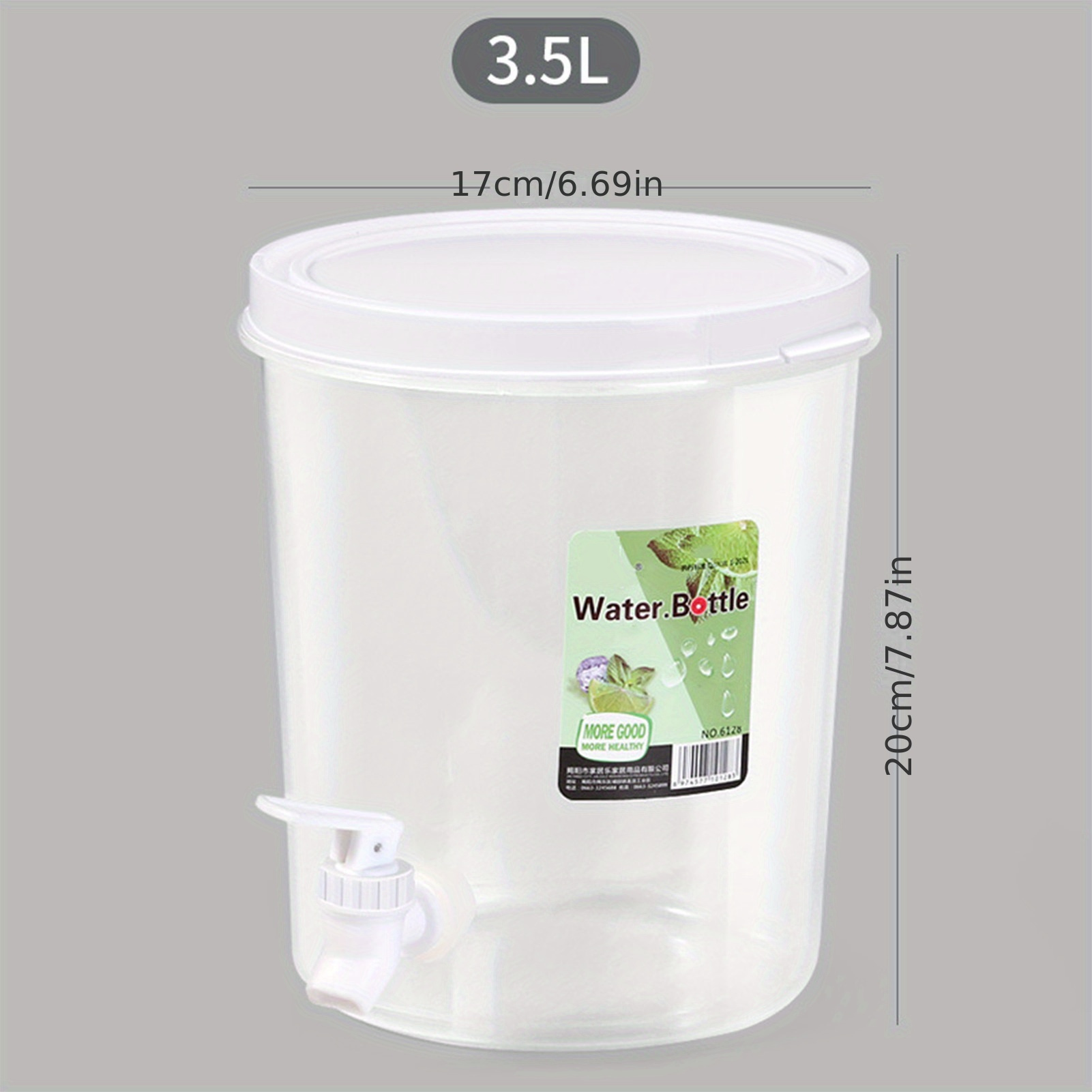 Leak-Proof Plastic Water Dispenser - Perfect for Fridge, Kitchen & Dining Room Use, for Return School