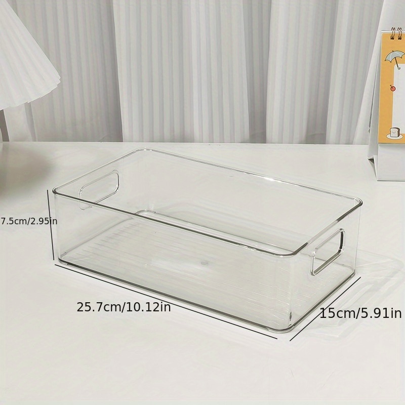 Pet Transparent Divided Storage Box Clear Kitchen Pantry - Temu