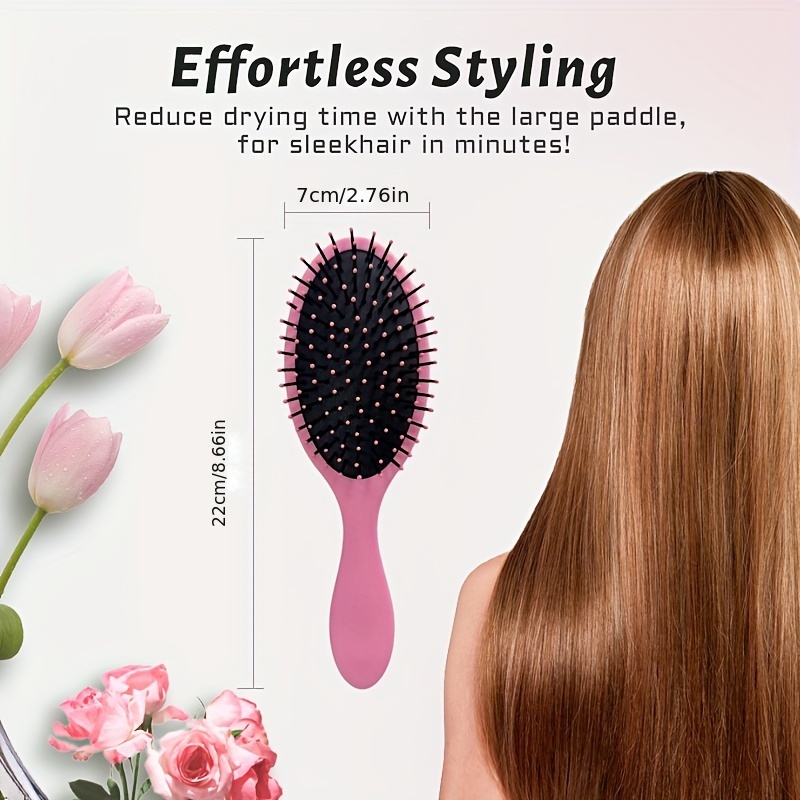 SOFT TOUCH OVAL HAIR BRUSH (PINK)