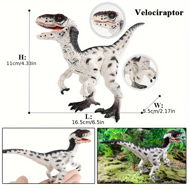 6.7 Inch Velociraptor Dinosaur Toy With Movable Joints - Perfect Gift For Collectors!
