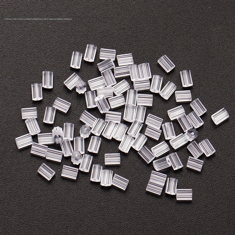 Rubber Earring Backs Silicone Round 200-2000Pcs Ear Plug Blocked Caps Earrings  Back Stoppers For DIY Earrings Jewelry Making