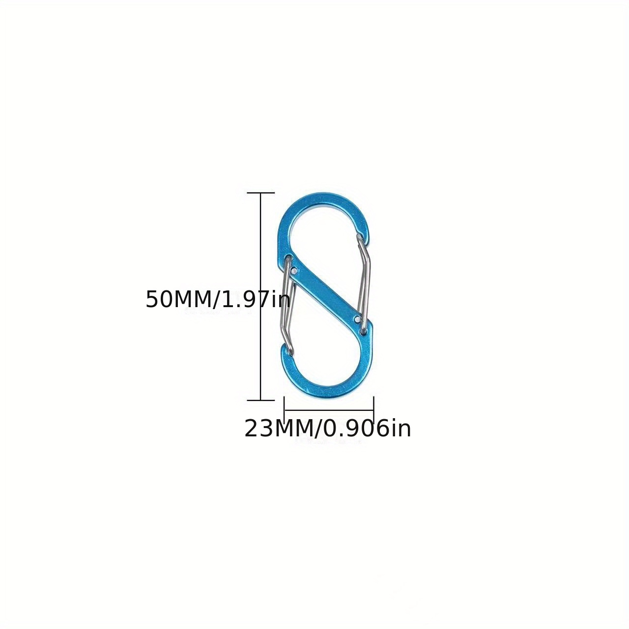 Durable Aluminum S-Shaped Carabiner for Outdoor Use