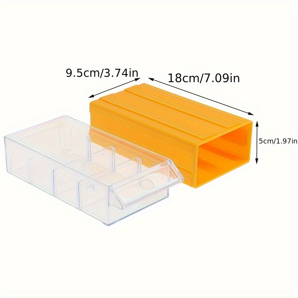 1pc Screw Storage Box With 18 Compartments And Detachable Partitions,  Making It Easy To Carry And Simplifying The Storage Of Hardware Items Such  As