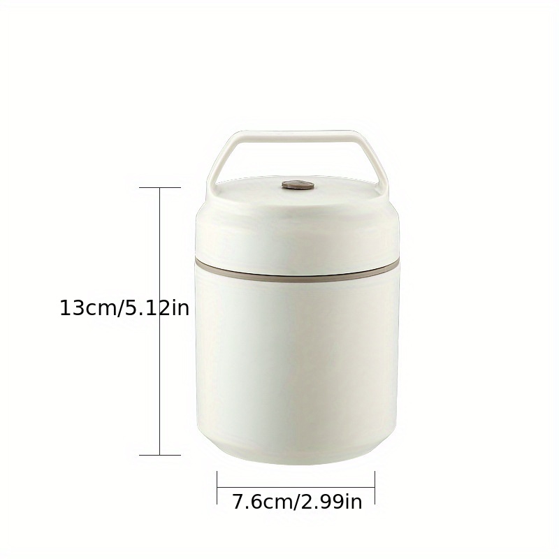 Insulated Food Jar, Stainless Steel Cylindrical Lunch Container, Thermal Lunch  Box, For Soup, Porridge, Salad And More, For School And Office, Kitchen  Accessories, Travel Accessories - Temu