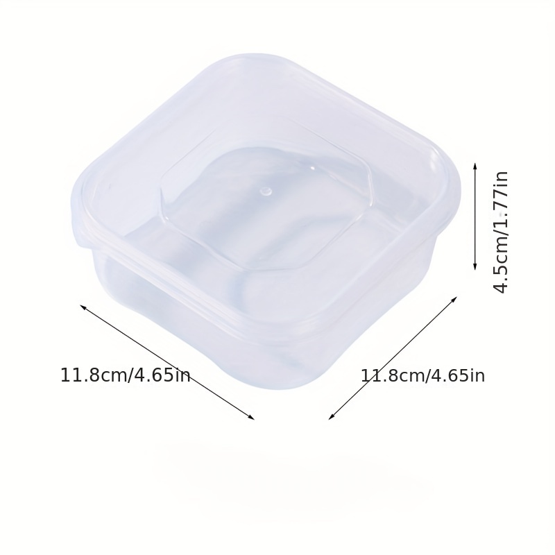 AONUOWE 2Pcs Cheese Container For Fridge Square Sliced Cheese Holder Clear  Food Organizer with Lid Cheese Keeper (Blue)
