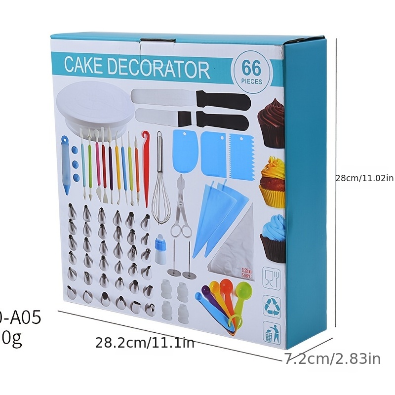 Cake Decorating Kit, Baking Supplies Tools, With Cake Turntable ...