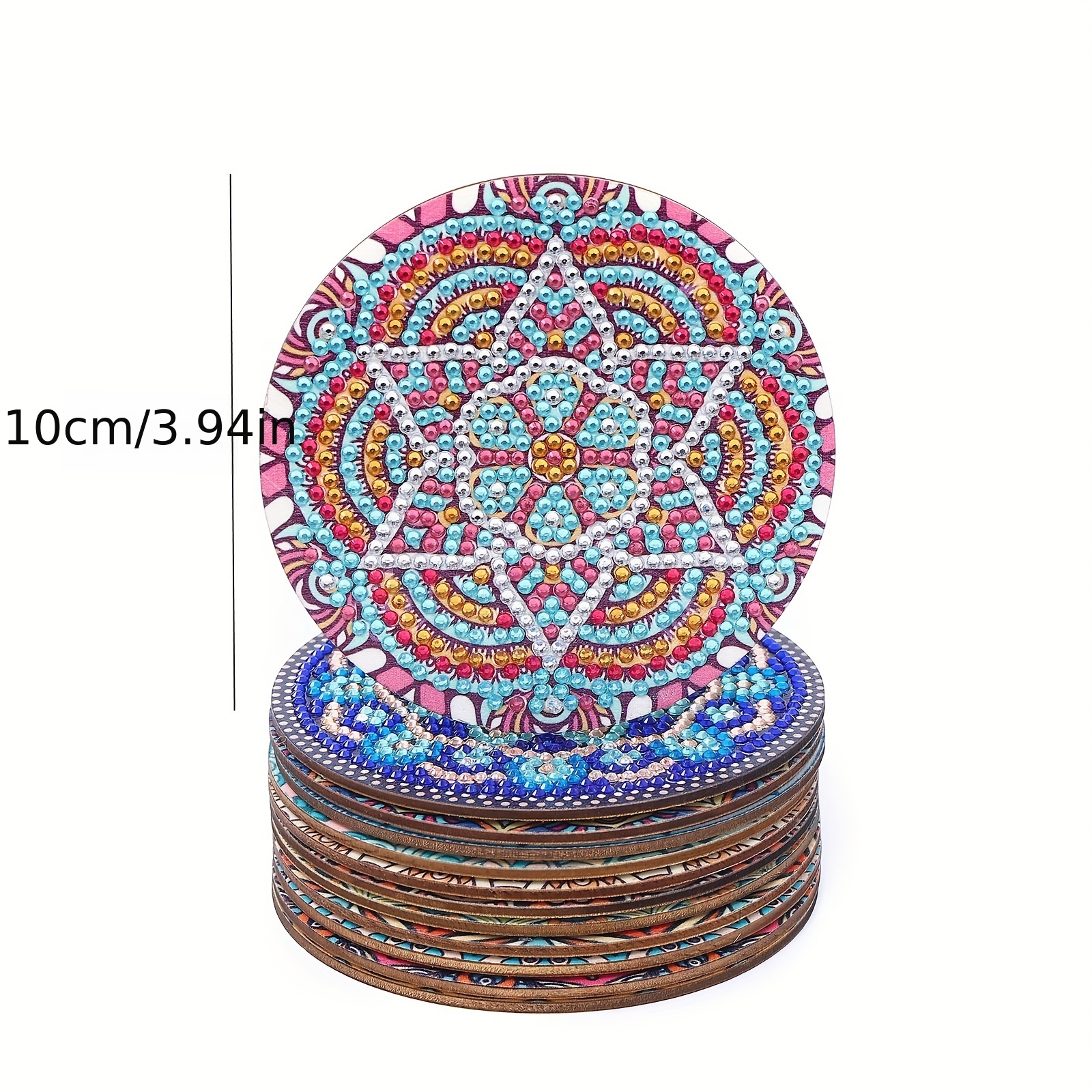 Mandala Diy Diamond Painting Placemats Diamond - Temu