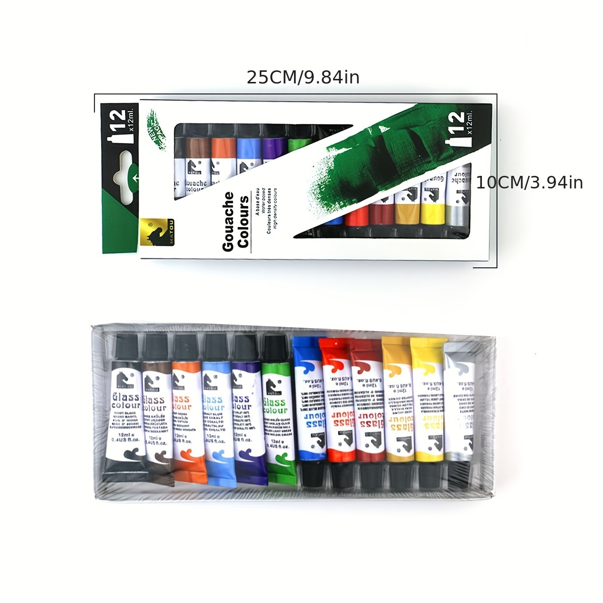 12 Colors/set of DIY Art Painting Paint Professional Acrylic Paint