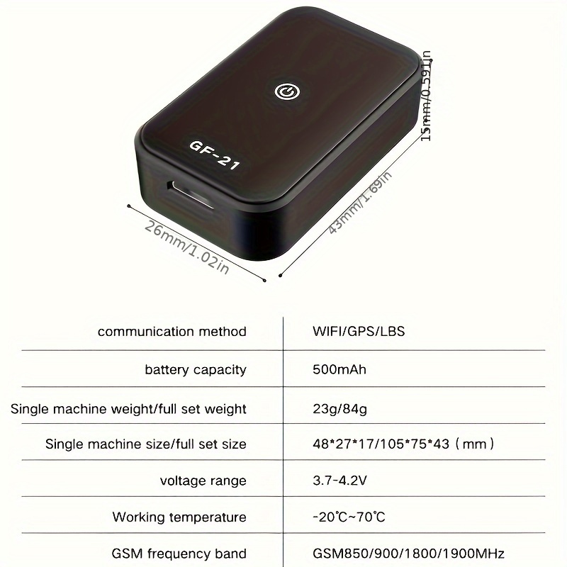  GF22 magnético Mini Car Tracker Localizador GPS en tiempo real  Dispositivo localizador de seguimiento GPS magnético Localizador de  vehículos en tiempo real : Electrónica