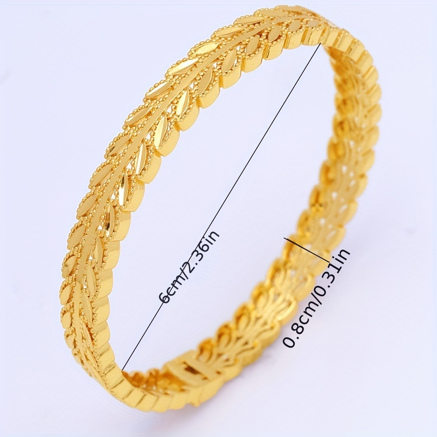 4 pieces set   pattern bangle luxury ethnic style copper jewelry banquet hand jewelry details 2