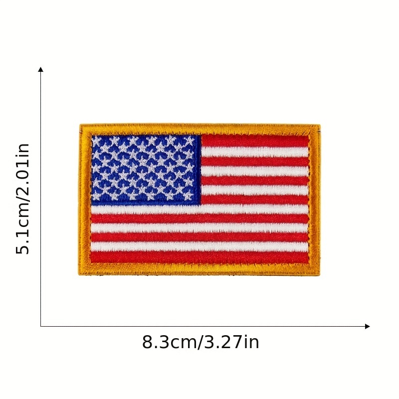 3 Pack United States of American Flag Embroidered Patches USA,Tactical  Military Morale Patch,Hook and Loop USA Set for  Caps,Bags,Backpacks,Tactical