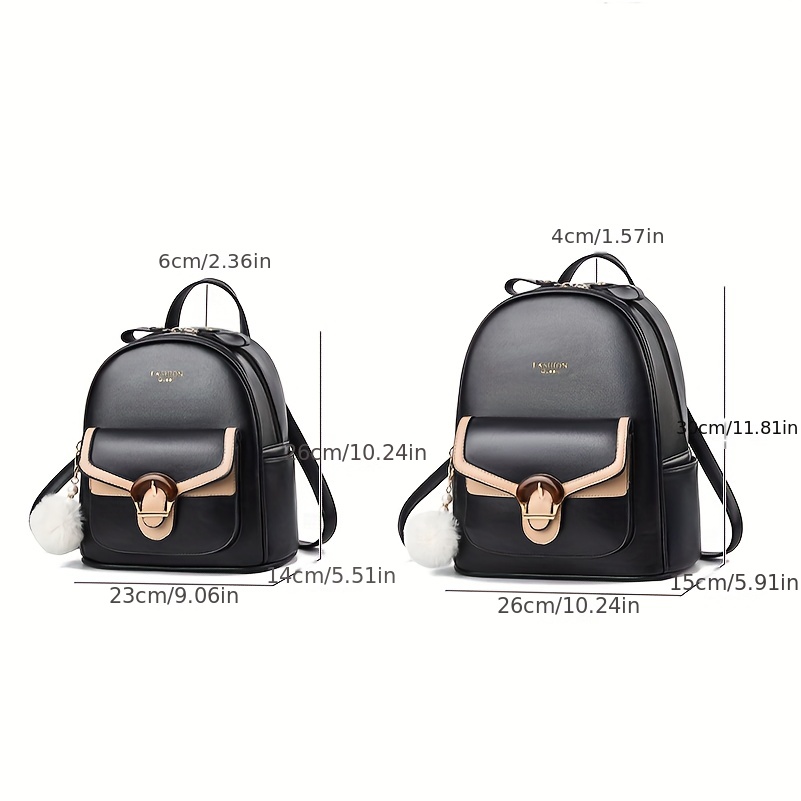 Fashion Casual Women Mini Backpack Luxury Pu Leather Small Bag School Girl  Backpacks Korean Style Ladies Cute Travelling