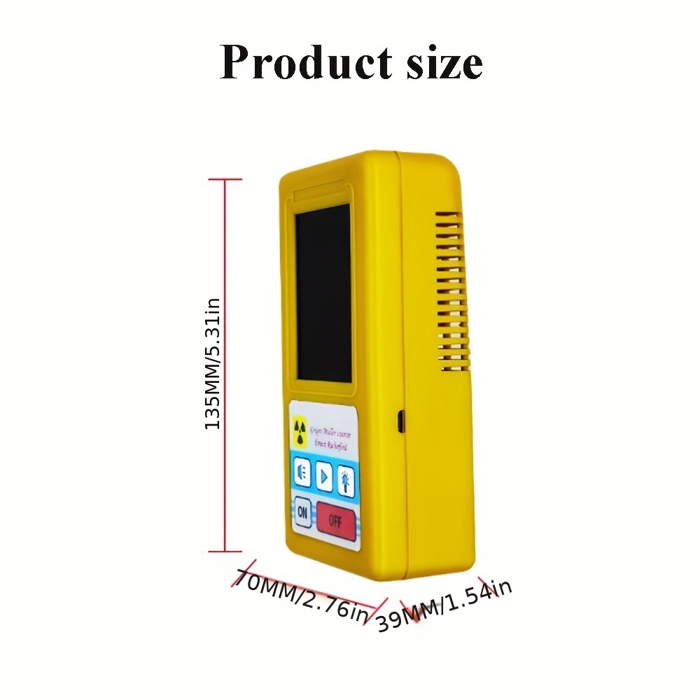 1pc Br Geiger Counter Nuclear Radiation Detector Personal Dosimeter X Ray  Beta Gamma Detector Lcd Radioactive Tester Marble Tool Yellow Shop The  Latest Trends Temu Austria