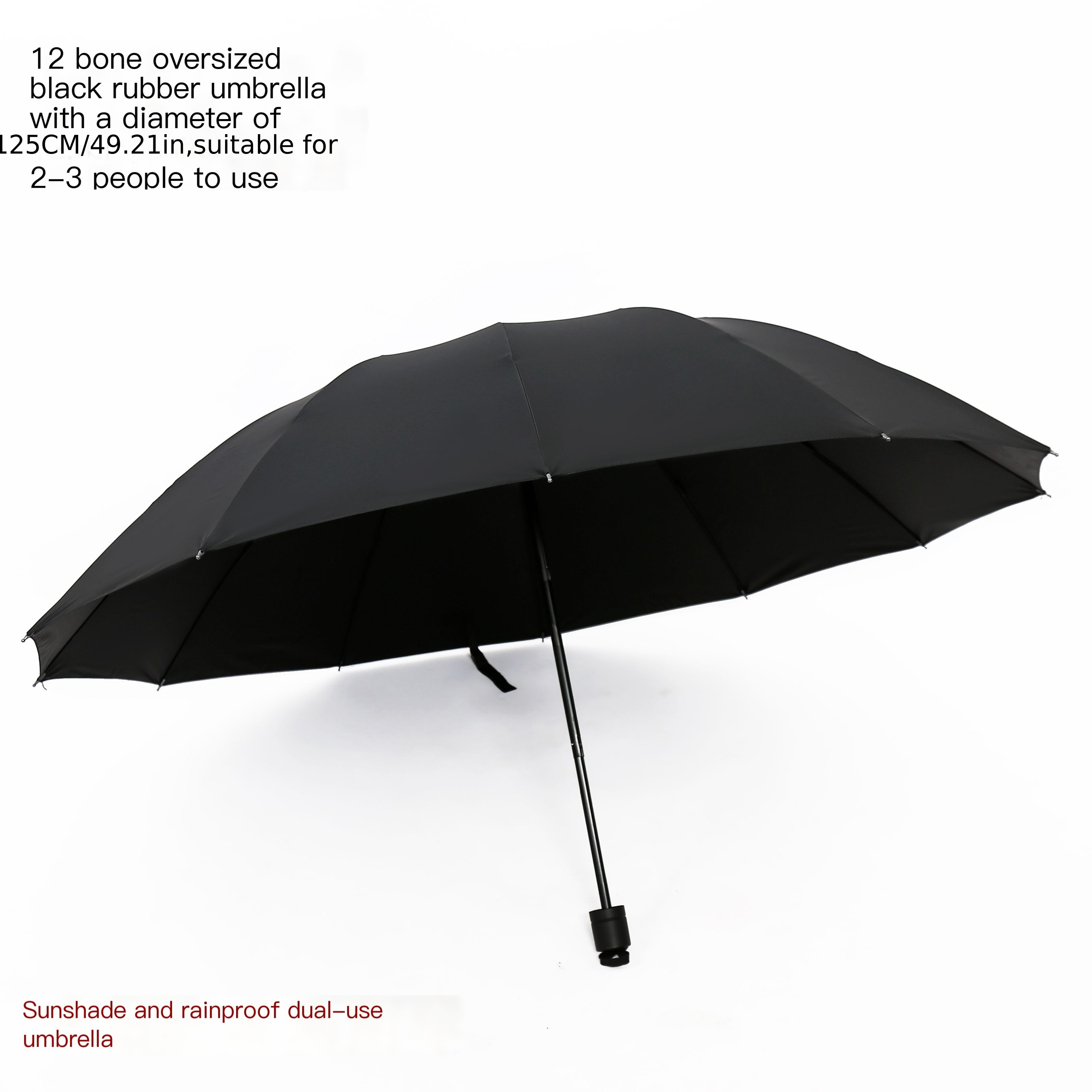 TEMU -large Windproof With Uv - Durable, Waterproof, Manual For Sun &