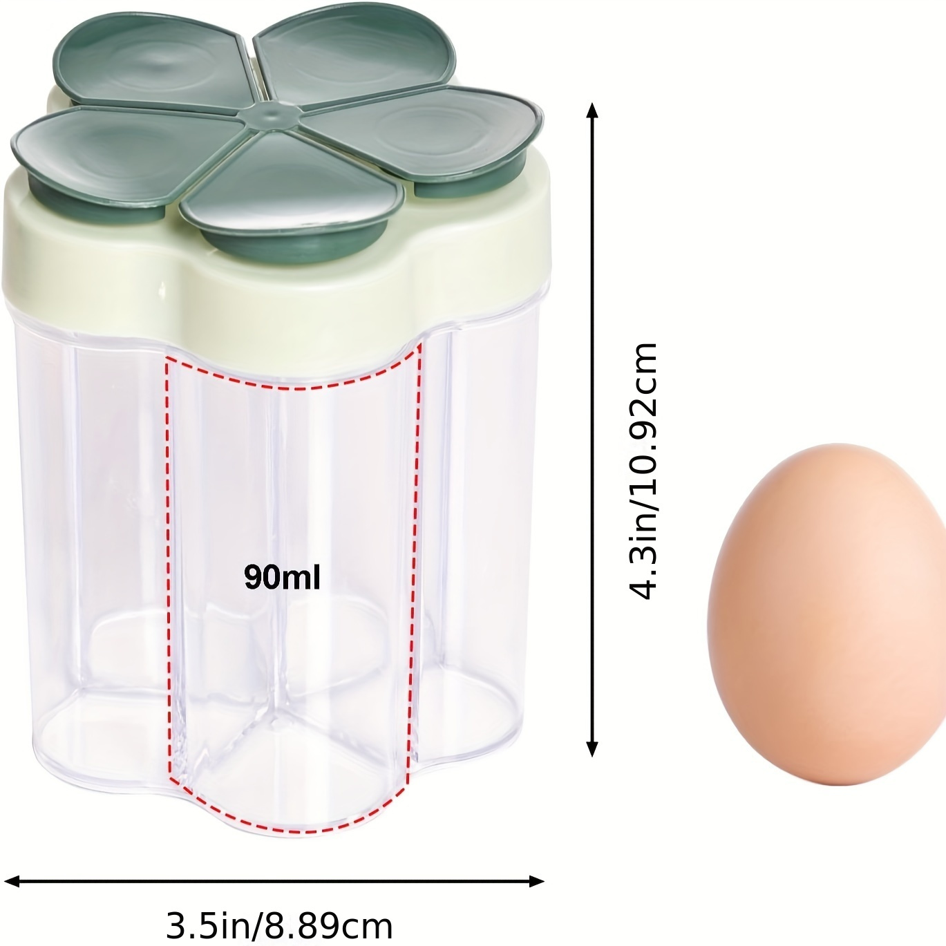 Storage Container 1 Divided Spice Storage Containers Lid - Temu Canada