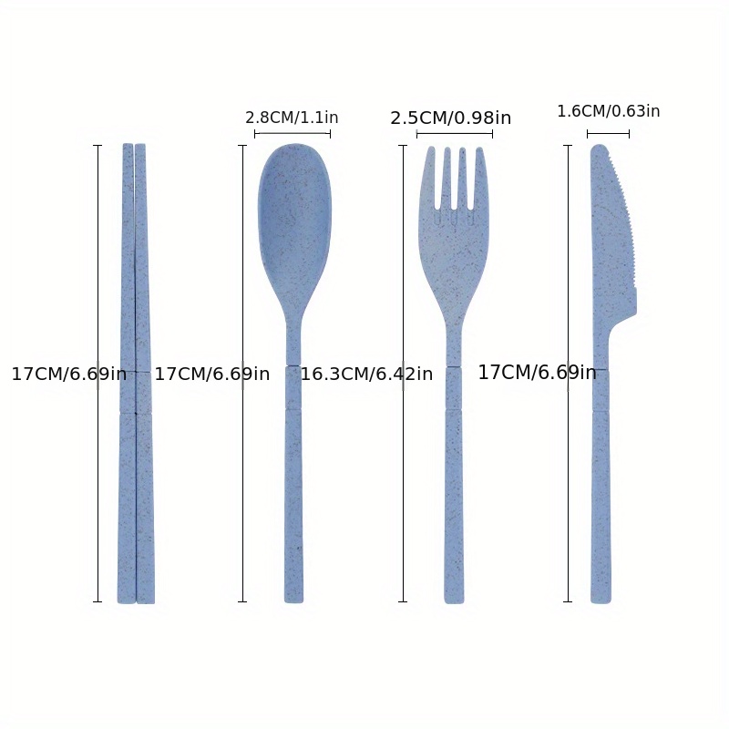 Reusable Utensils Set: Collapsible Travel Cutlery With - Temu