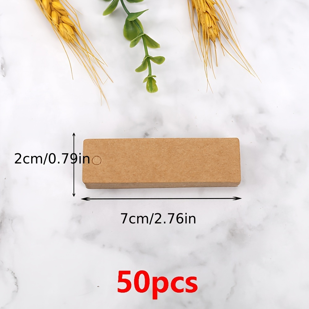 50pcs Paper Blank Tags - Versatile Hanging Cards For Labeling & Display, No Power Needed, Jewelry Making Display & Packaging Supplies, Beading&jewelry Making