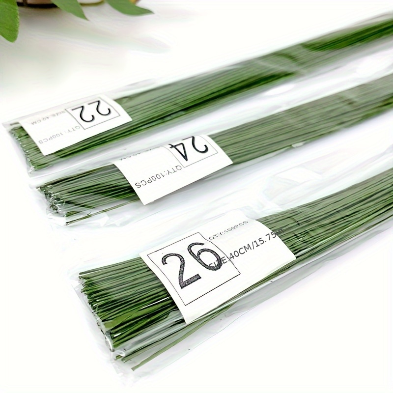 100pcs Flower Art Wire Flower Packaging Materials DIY Handmade Flower Art Wire