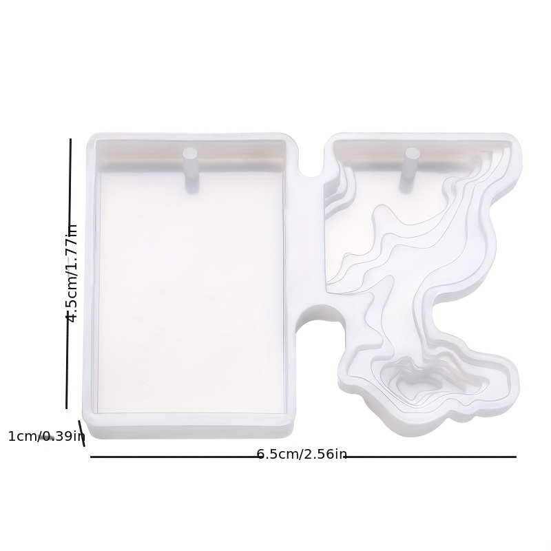 Molde de silicona transparente para manualidades, molde decorativo