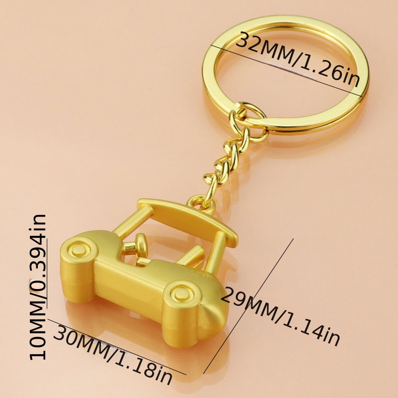 1pc Mini Golf Cart Key Chain Golf Decoration Accessories Gift For Boys  Girls Teens Halloween Gifts