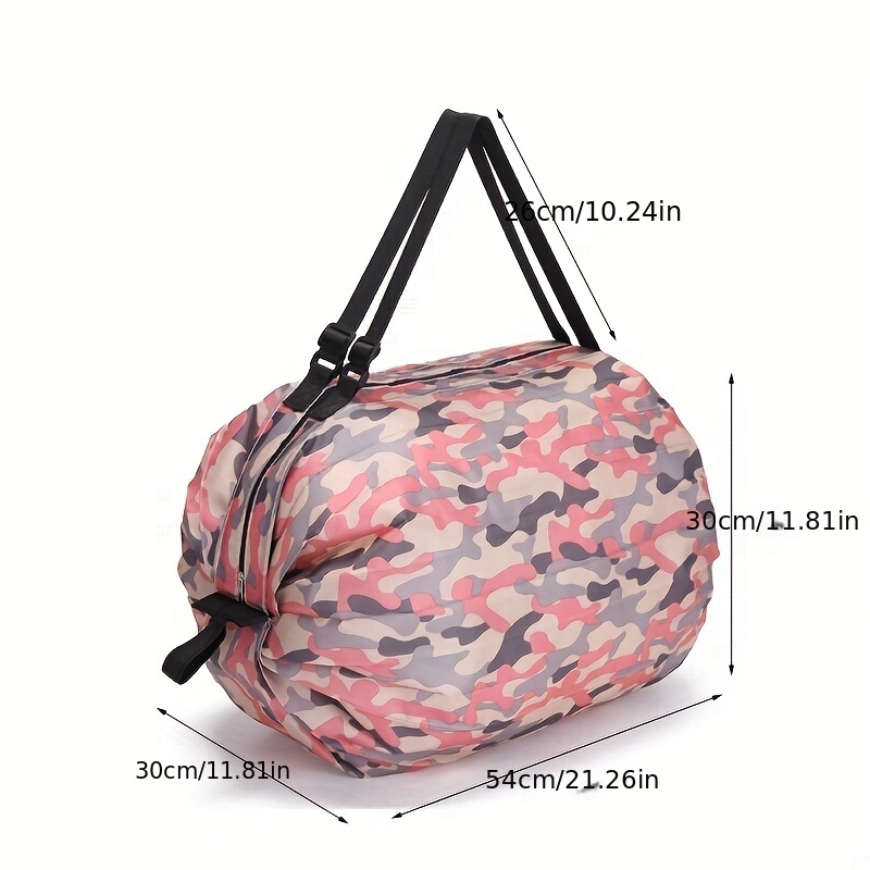 Sac à provisions pliable portable Grande capacité Sac de rangement  polyvalent Sac à bandoulière de voyage de sport