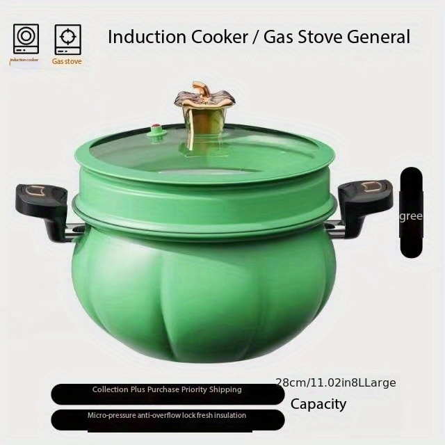 Micro Pressure Cooker, Creative Cast Iron Stockpot, Large Cooking