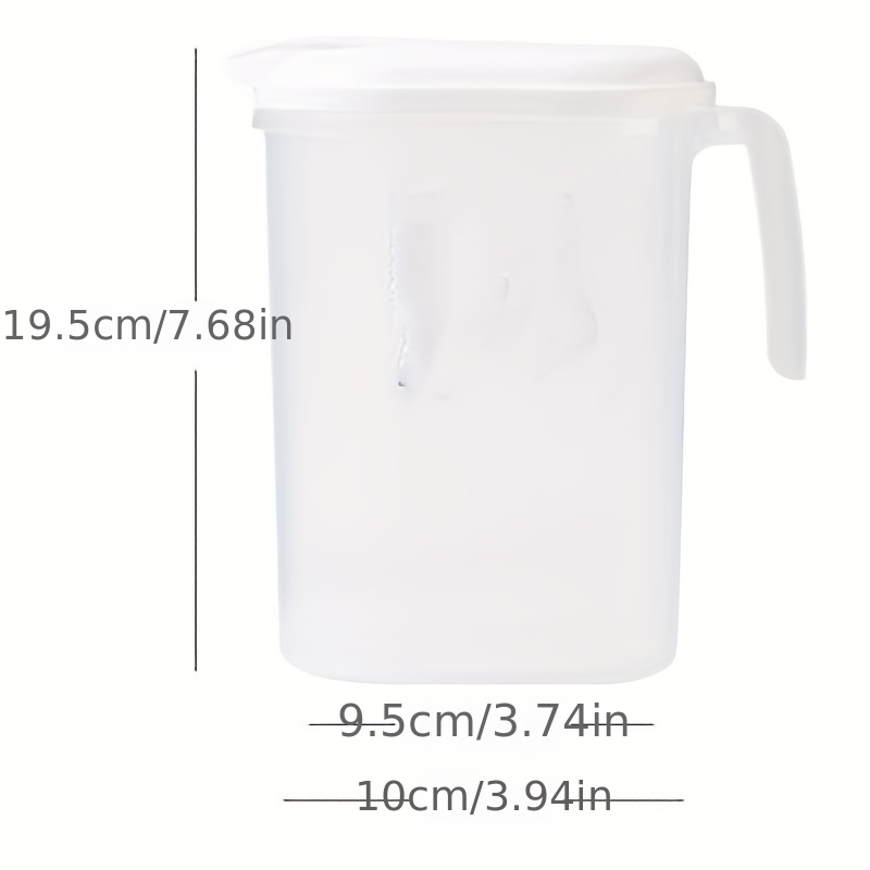 1pc 60 87oz Clear Pitcher With Lid And Spout Large Capacity Heat