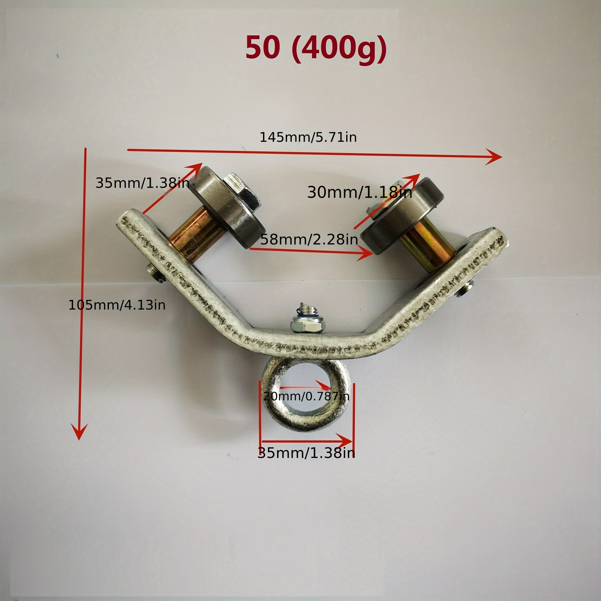 Angle Iron Pulley Heavy-duty Cable Round Bearing Lifting Ring Type, Wire Rope Suspension Line Pulley, Lifting Tool Additions