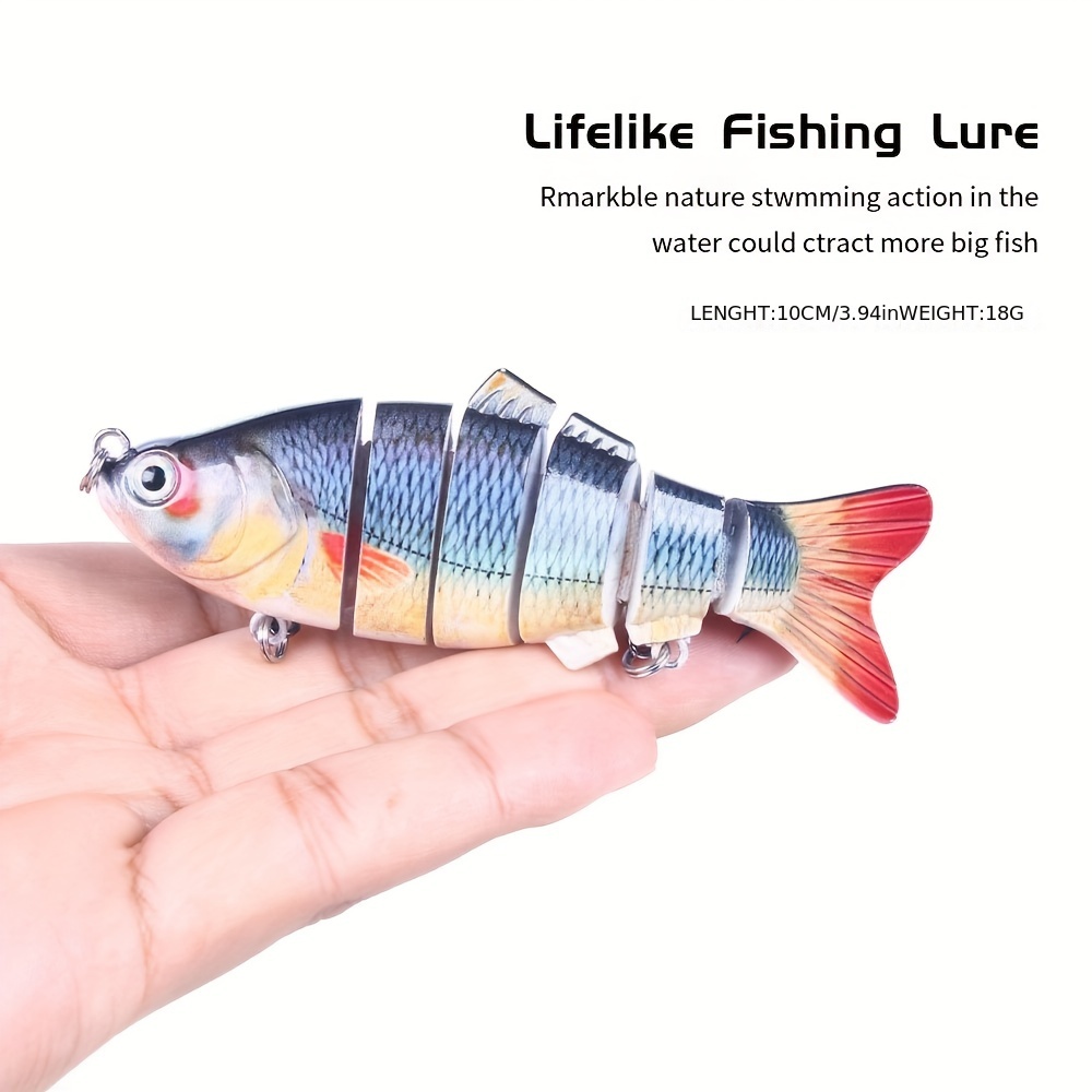 Multi section Plastic Artificial Fishing Lure Bionic Sinking - Temu Canada