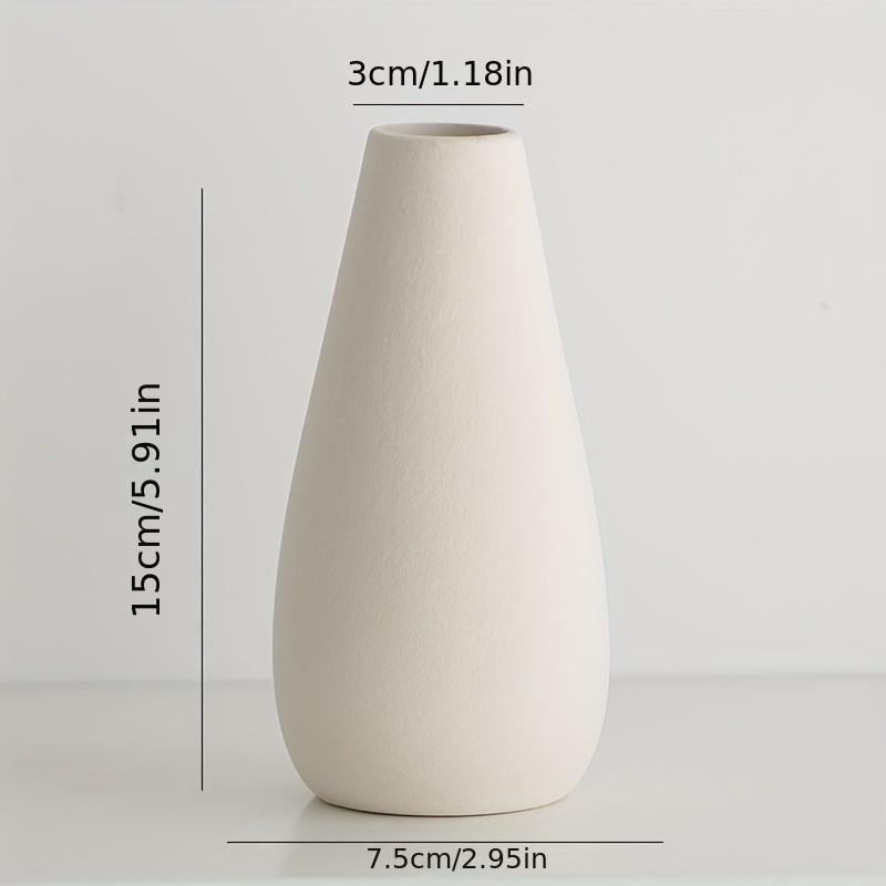 1 Vaso In Ceramica Bianca Vasi Boho Stile Nordico - Temu Italy
