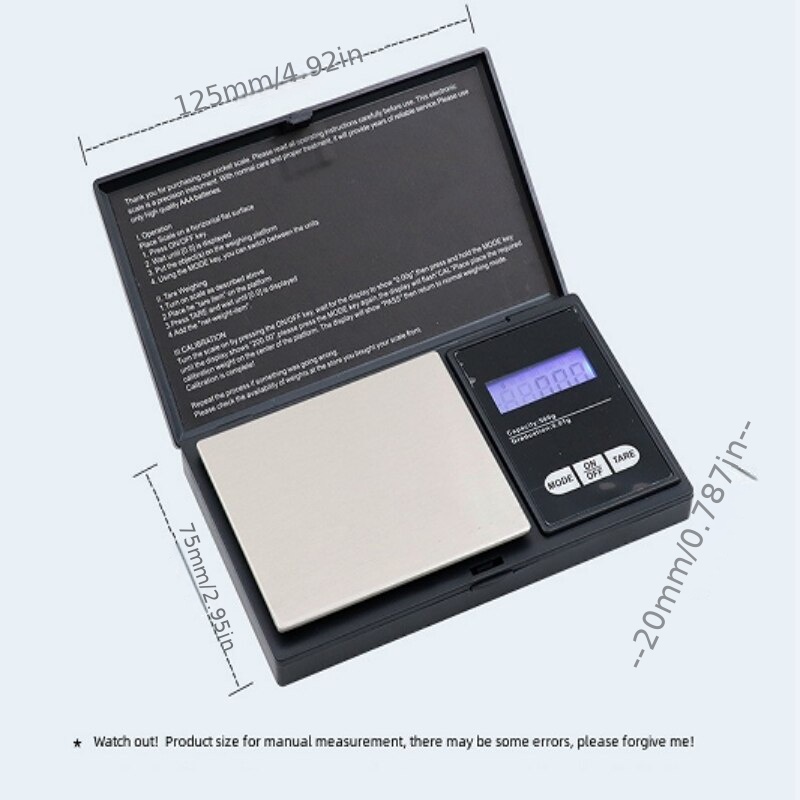 Digital Pocket Scale High Precision Balance Of Mini - Temu