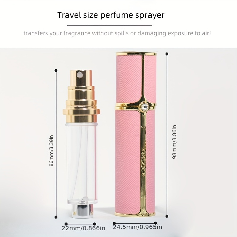 Luxurious 5ml Leather Perfume Dispenser Bottle Refill Atomizer For Travel  Spray With Ultral Fine Mist Fragrance Container