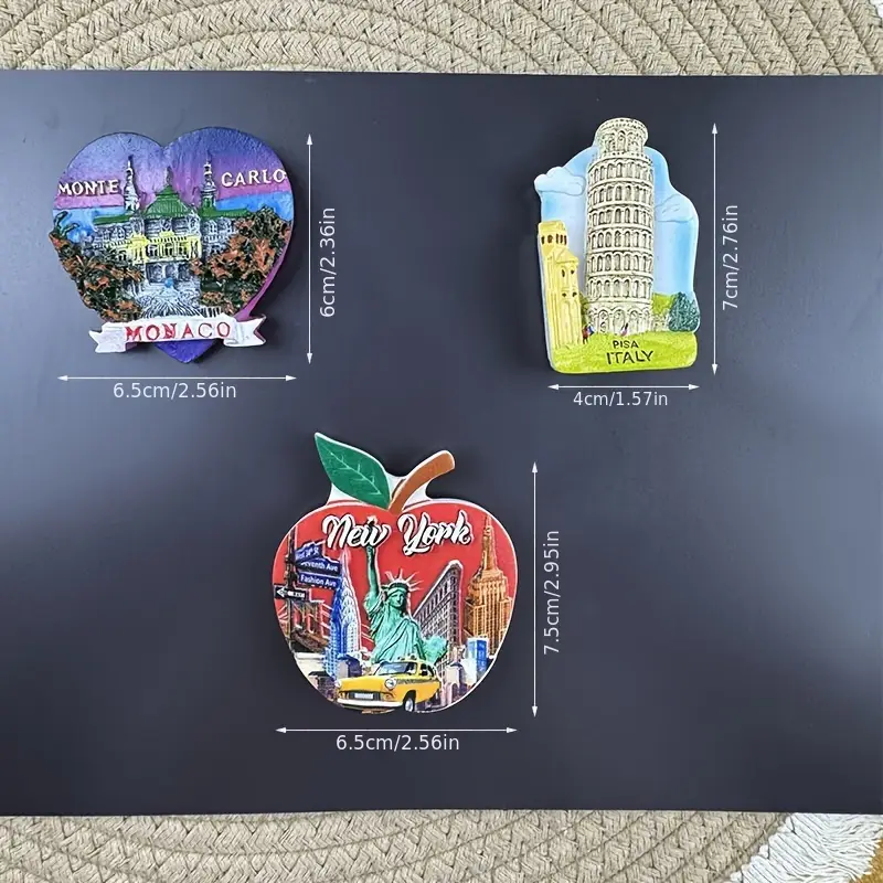 3 Magneti Da Frigorifero In Ceramica - Motivo Retrò Etnico Con Gelsomino - Foto 8