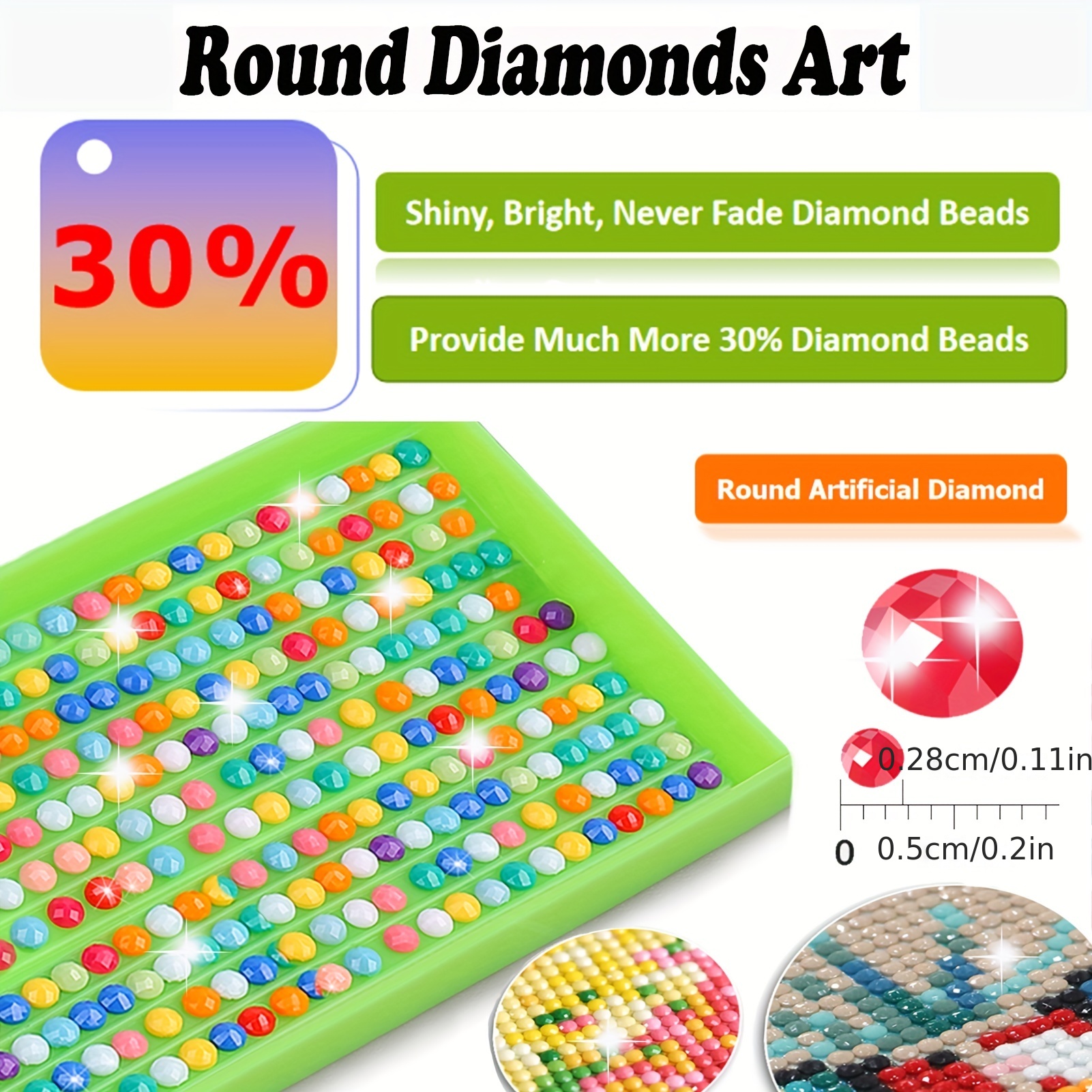 Large 5d Diy Diamond Painting Kit For Adults And Children, (27.6