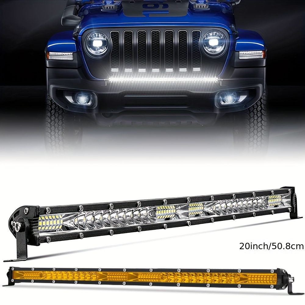 Luces LED para tractor, 4 unidades de 72 W 4 pulgadas, 12000 lúmenes, luz  LED cuadrada de trabajo para camiones, todoterreno, automóvil, ATV, UTV