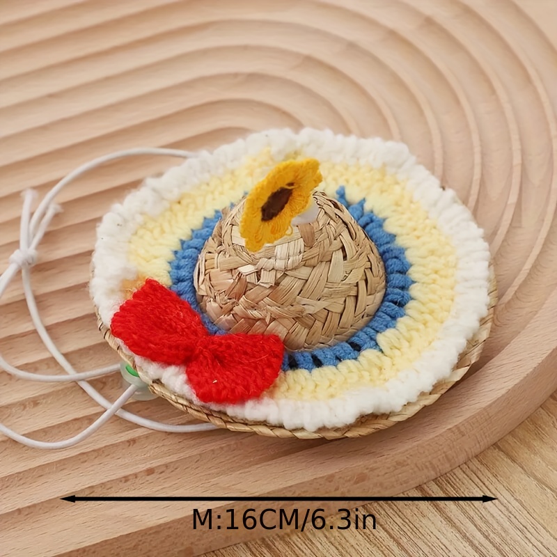 Woven Straw Hat-Luffy Style/Pet Accessories/Dogs/Cats - Shop