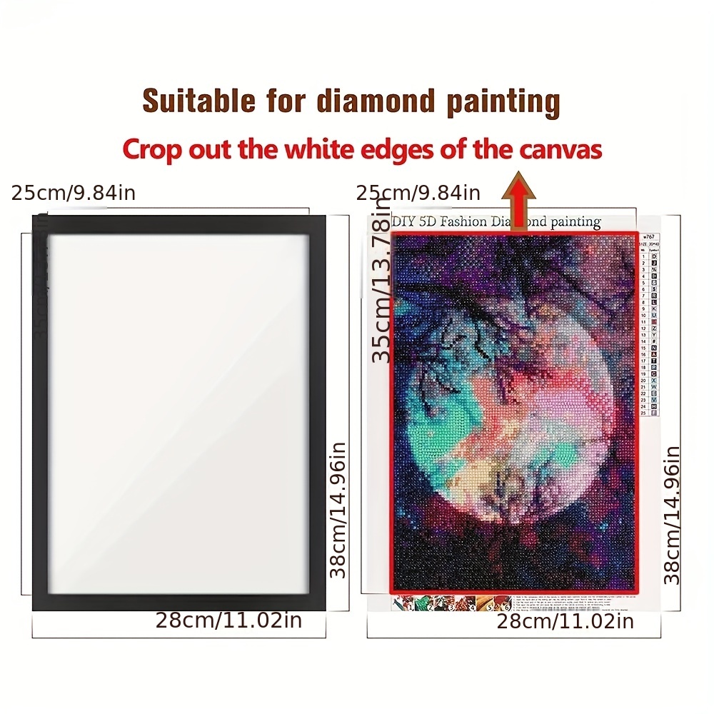 Diamond Painting Frames, Frames for 12x16in/30x40cm Diamond Painting  Canvas, Magnetic Diamond Art Frame Self-Adhesive, Diamond Painting Frames  for Wall Window Door 