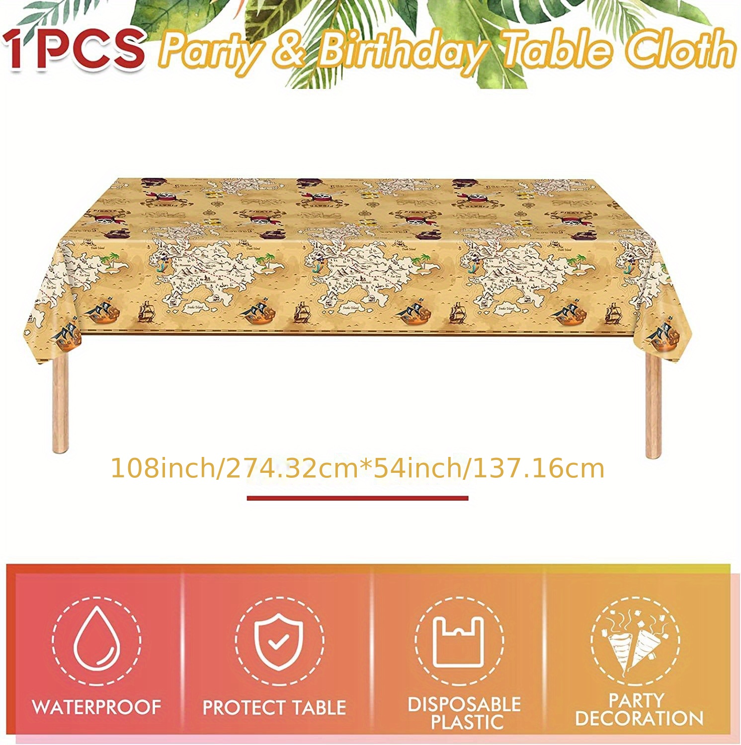 PAPER Table Cloths *PACK OF 2* Party Table Cloth Covers Disposable Birthday  